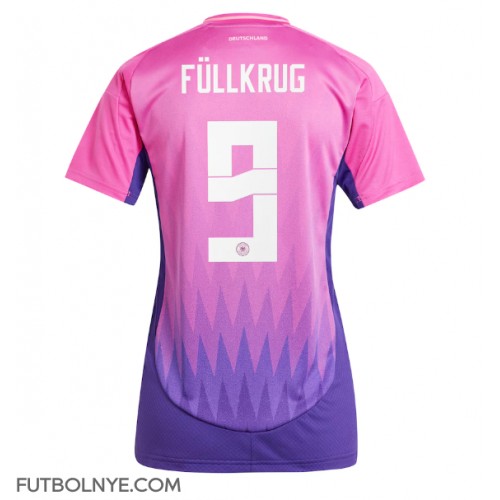 Camiseta Alemania Niclas Fullkrug #9 Visitante Equipación para mujer Eurocopa 2024 manga corta